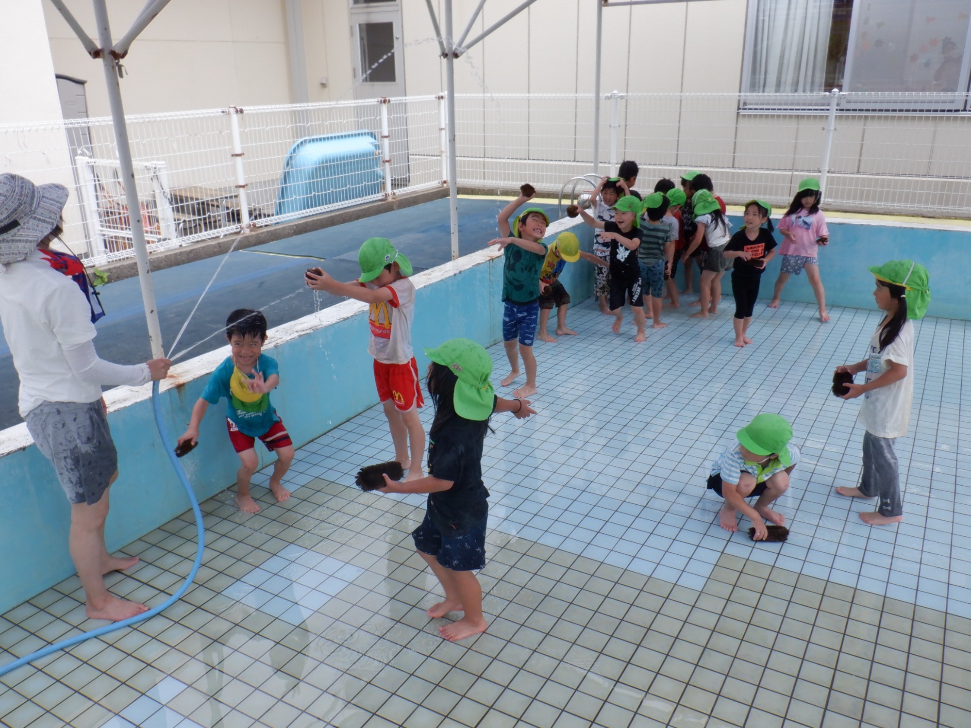 「ちゃっぷるでの水遊び」